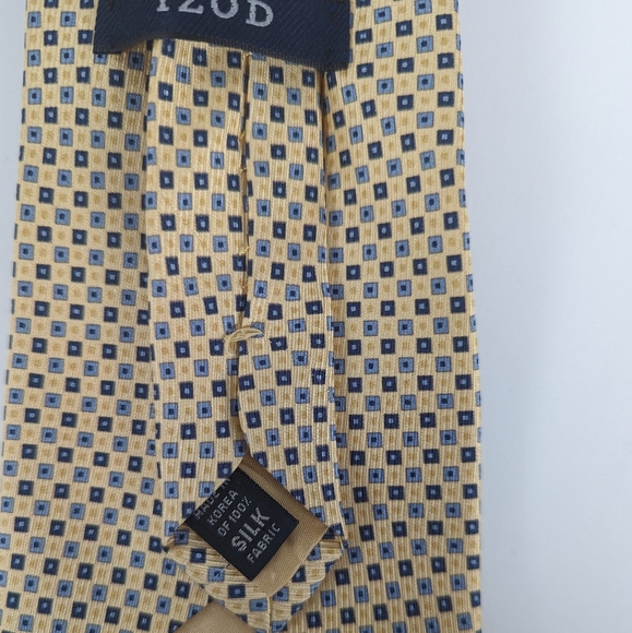Izod Yellow and Blue Tie - Picture 3 of 6